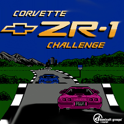Corvette Challenge NES Game Cover Nintendo Damisoft 2022